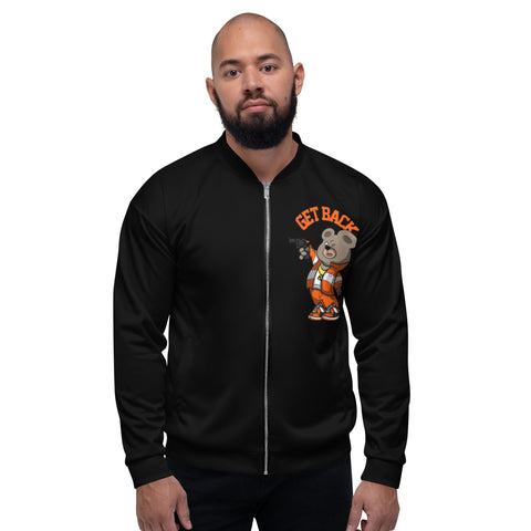 alll black get back Unisex Bomber Jacket