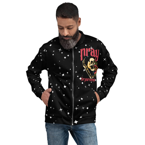 pray 4 my enemies Bomber Jacket