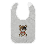 Embroidered Baby Con Bib