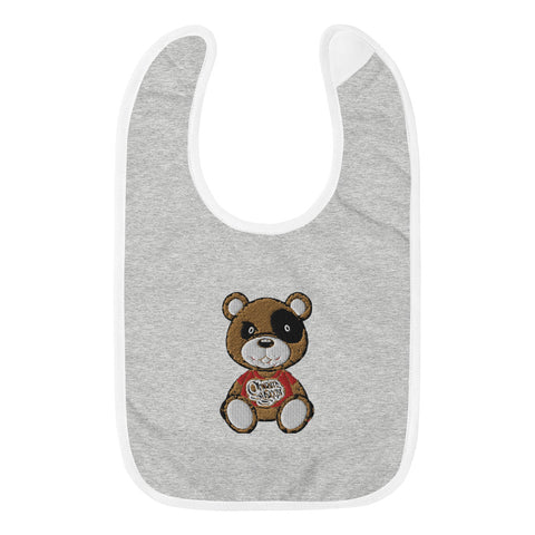 Embroidered Baby Con Bib