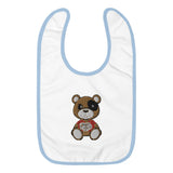 Embroidered Baby Con Bib