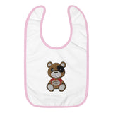 Embroidered Baby Con Bib