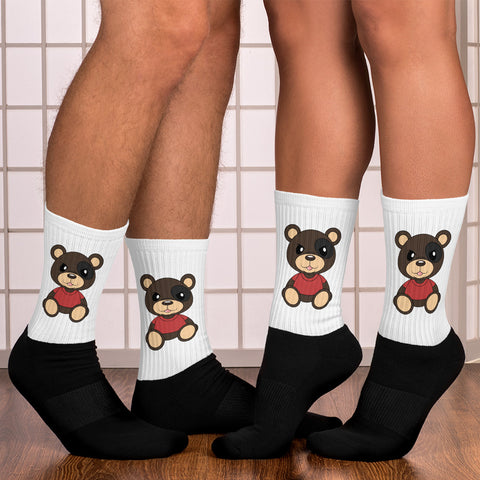 White Conquer The Struggle Socks